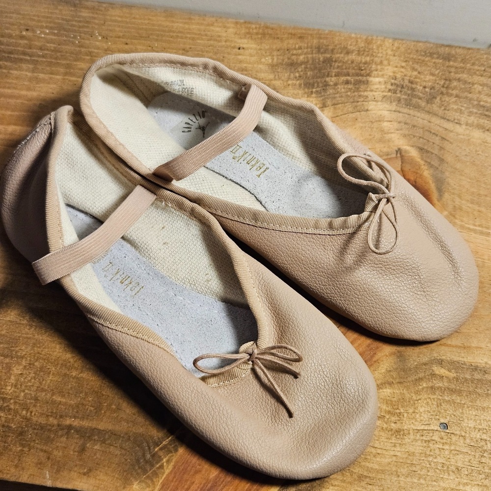 Bloch Capezio Leather Ballet Slippers Pink Girls Youth 2.5M Dance Shoes